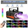 thumbnail image 1 of Smoke Machine, Fog Machine With Disco Ball Lights, 600W And 3000CFM With 13 Colorful LED Lights Effect, Wireless Remote Control, Suitable For Parties, Wedding, Halloween, And DJ Stage, Indoor, 1 of 7