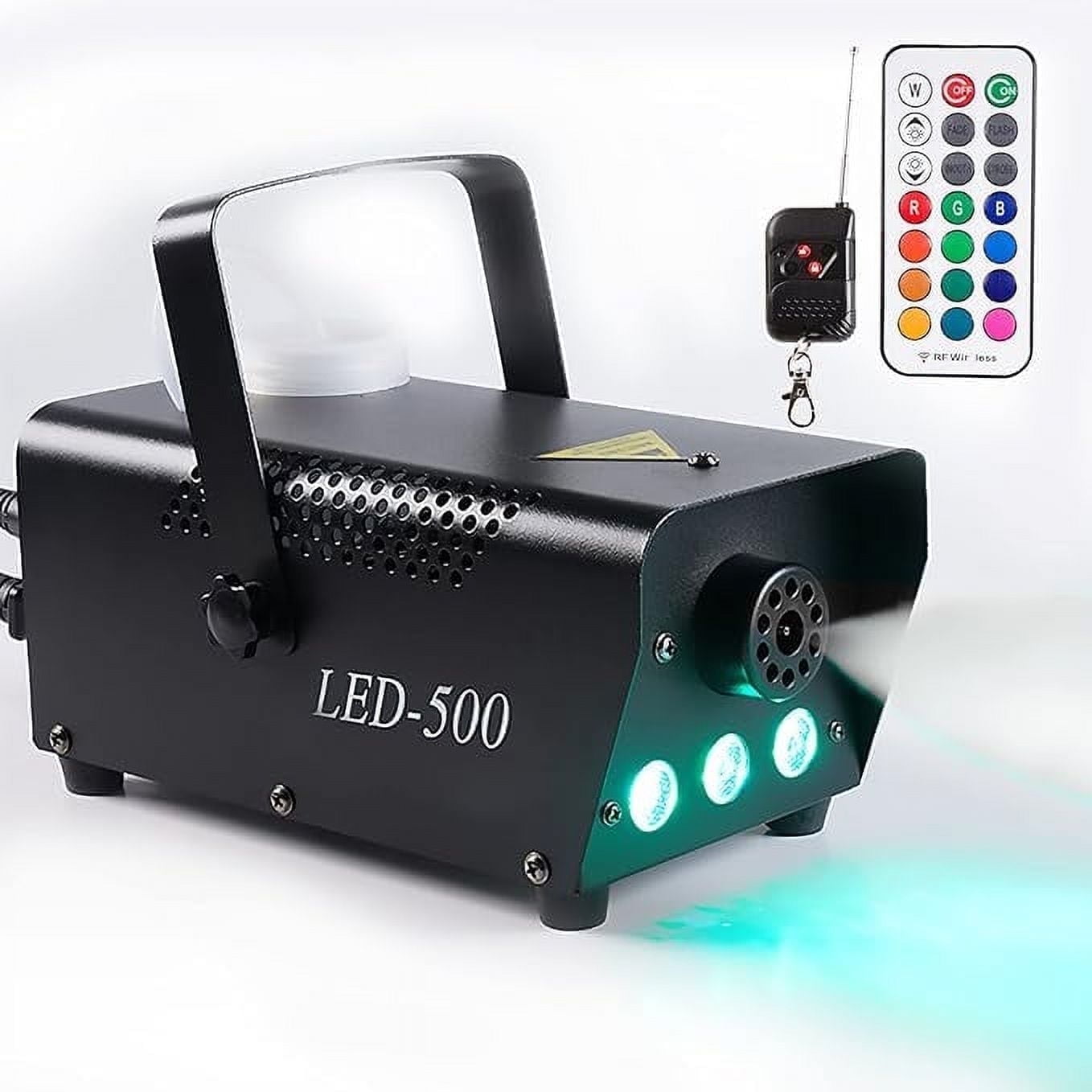Uncahome Fog Machine,Smoke Machine with 13 Colorful LED Lights,500W and 3000CFM Smoke Sprayer with Remote,Outdoo&Indoor Fogger for Halloween,Party and Stage Effect