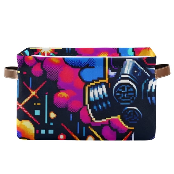 Smoke Mask Man Storage Bins Baskets With Handles Storage Box Clothes Organizer Organization Toys