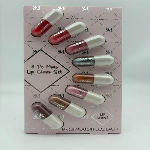 Smoke & Mirrors Mini Lip Gloss Gift Set, 8 Pieces