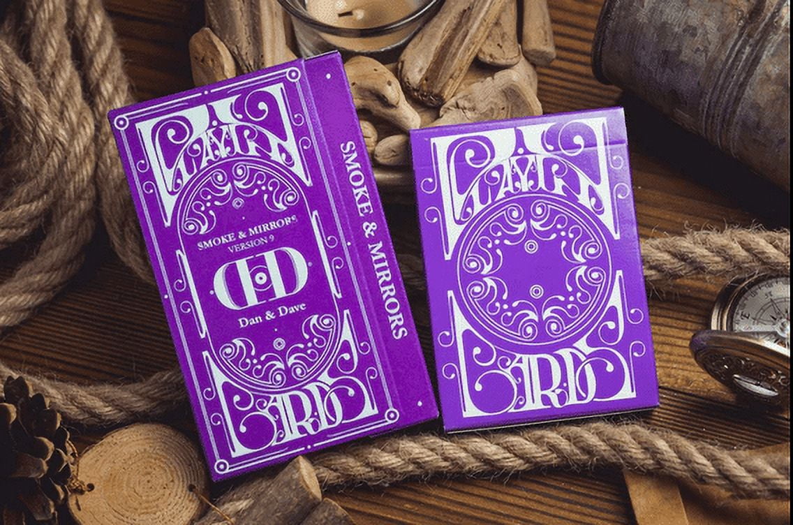 Smoke & Mirrors v9 Deluxe Edition (Purple) Playing Cards by Dan & Dave