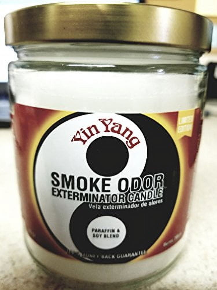Yin Yang Gray Soy Jar Candle with Lavender Scent