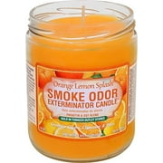 Smoke Odor Eliminator 2-Wick Container Candle, Orange Lemon Splash, Orange
