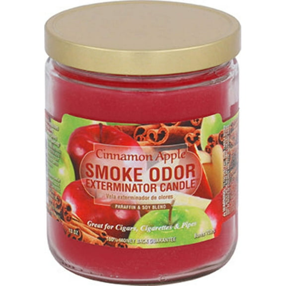 Smoke Odor Exterminator 13oz Jar Candle Apple Cinnamon