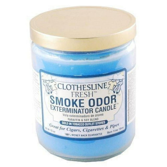 Smoke Odor Exterminator 13oz Jar Candle, Clothesline Fresh, Smell