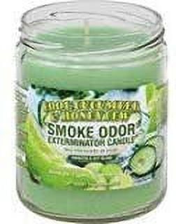 Smoke Odor Exterminator 13oz Jar Candles Cool Cucumber & Honeydew, 2