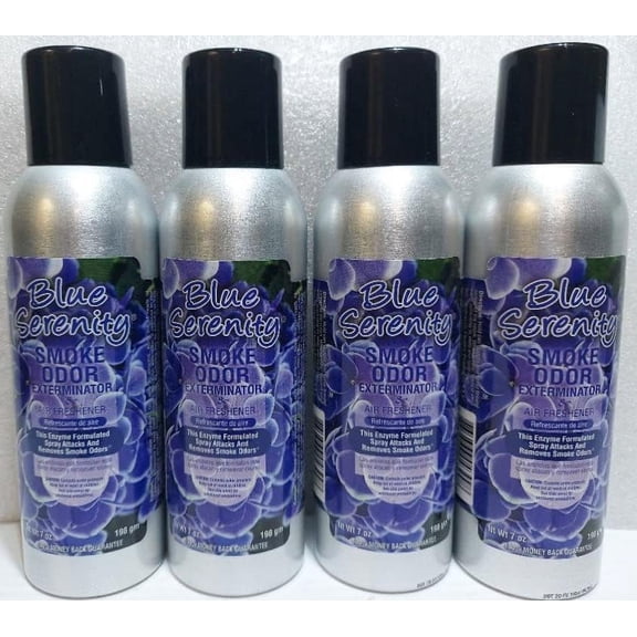 Smoke Odor Exterminator 7oz Large Spray Blue Serenity Spray (4)