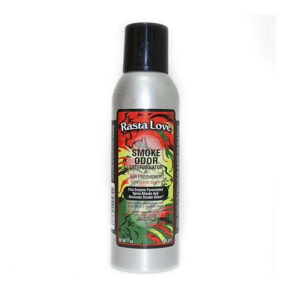 Smoke Odor Exterminator Removes Cigar/Cigarette/Pipe/Tobacco Smells 7oz Spray Air Freshener, Rasta Love