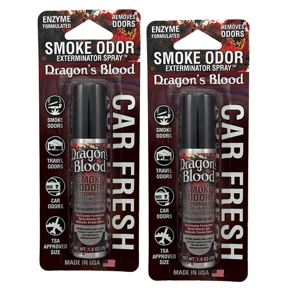 Smoke Odor Exterminator Air Fresh Spray - Your Ultimate Solution for Smoke and Household Odor Elimination - 1 oz Spray, Dragon's Blood, 2 Packs