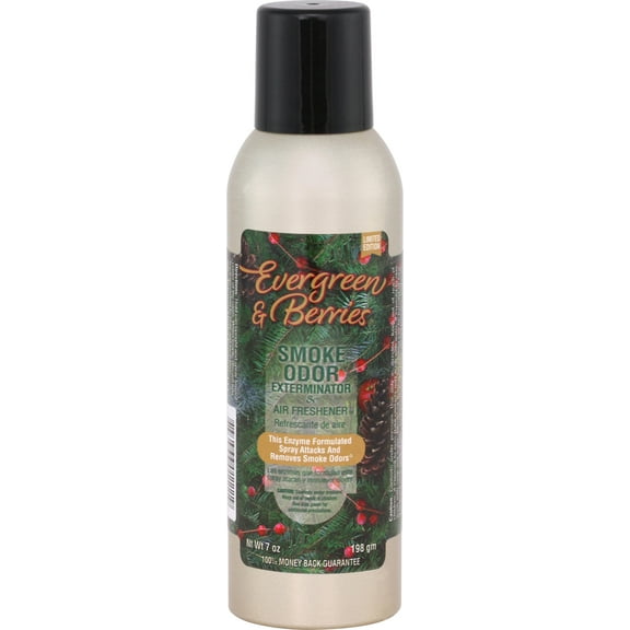 Smoke Odor Exterminator Air Freshener 7oz spray- Evergreen Berries