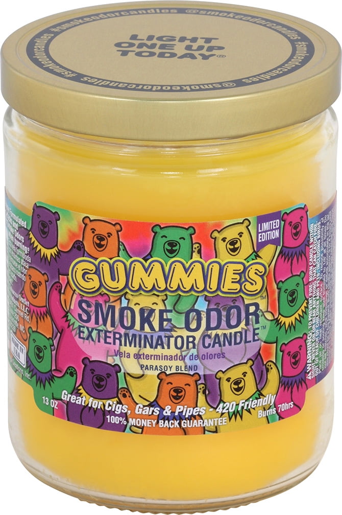 Smoke Odor Exterminator Candle 13oz jar, GUMMIES limited Edition