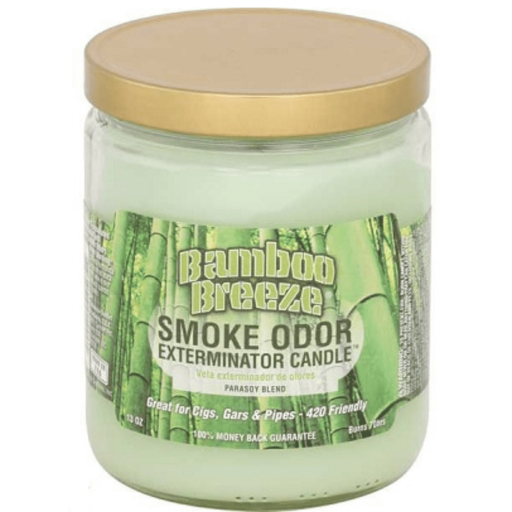 Smoke Odor Exterminator Candle BAMBOO BREEZE Scent 13 Oz. JAR