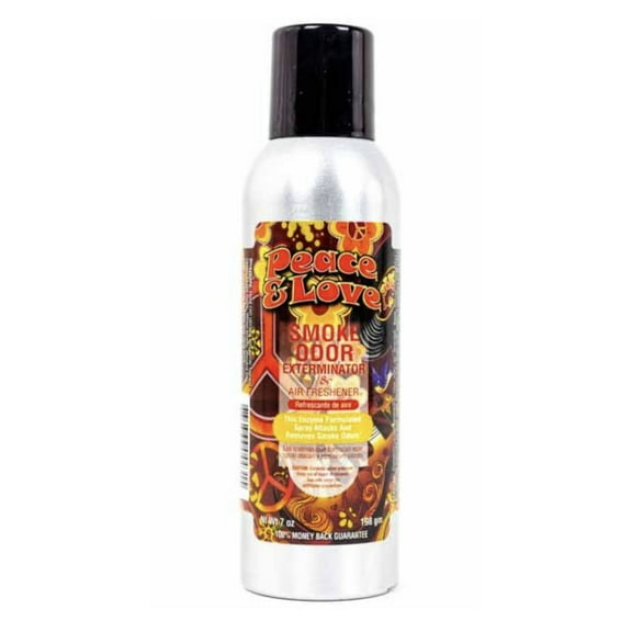 Smoke Odor Exterminator Spray Peace and Love Air FRESHENER 7 0Z  Made in USA