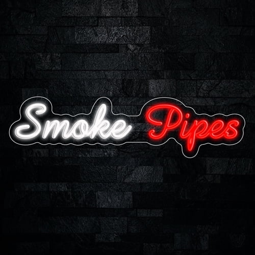 Smoke Pipes LED Neon Sign 27"L x 7"H #33399