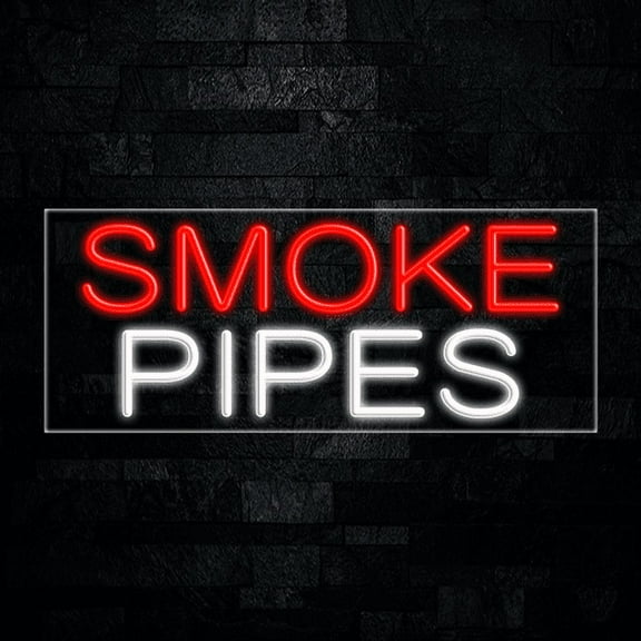 Smoke Pipes-LED Neon Sign 30"L x 12"H #30608
