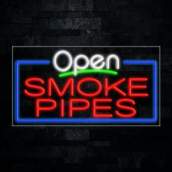 Smoke Pipes LED Neon Sign 33"L x 18"H #35864