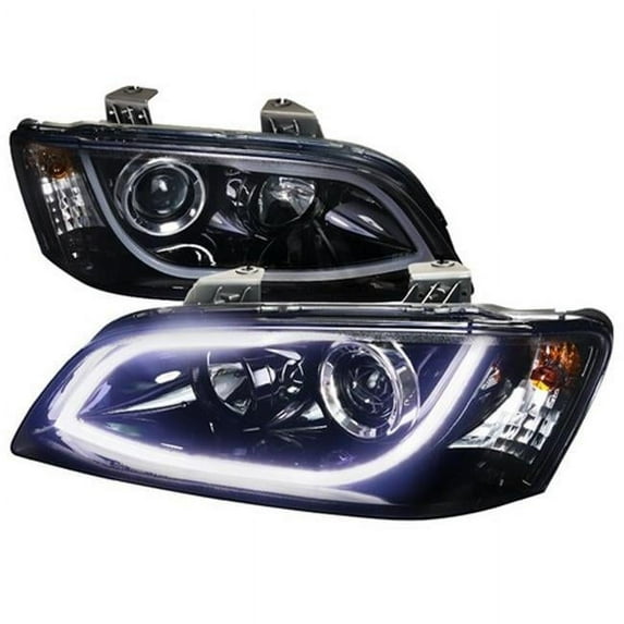 Smoke Projector Headlight for 08 to 09 Pontiac G8, Glossy Black - 12 x 23 x 24 in.