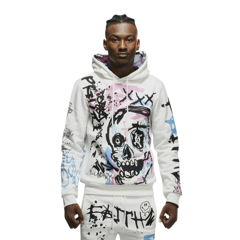 Smoke Rise Mens Fashion Hoodie CRM-XL - Walmart.com