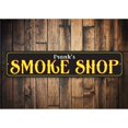 thumbnail image 1 of Smoke Shop Novelty Sign, Metal Wall Decor - 4x18 inches, 1 of 4