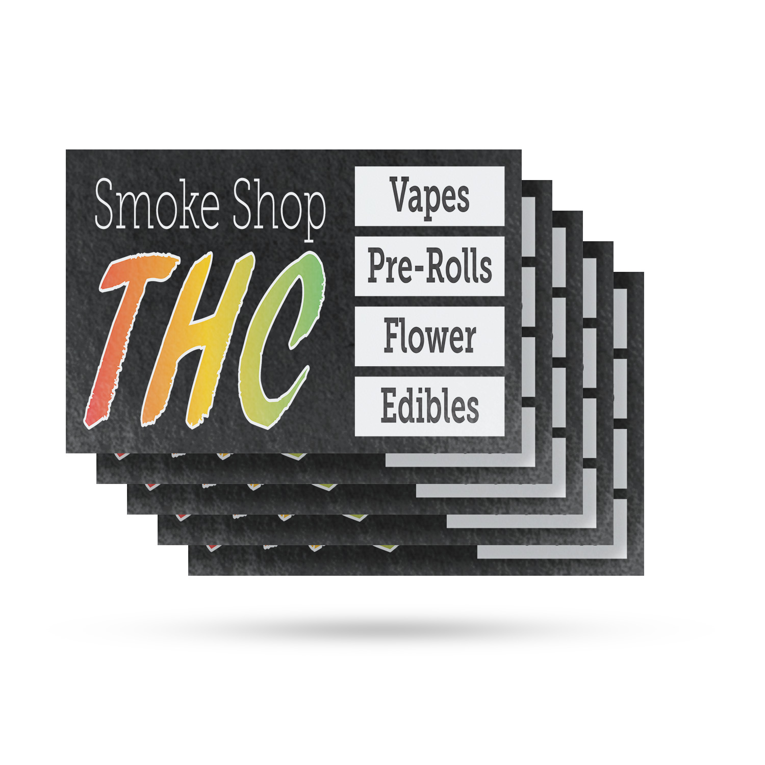 Smoke Machine Decals Smoke Shop THC Vinyl Decal 5 Pack of 18 Inch x 24 Inch Weatherproof ...