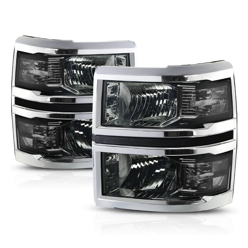 Smoke Tinted Headlight Clear Turn Signal Reflector for 1415 Chevy