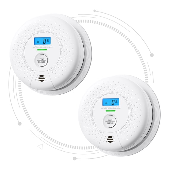 X-Sense Smoke and Carbon Monoxide Alarm Combo, 10 Year Sealed Battery, Wireless Interconnected Fire & CO Detector, Connects Up to 24 Link+ Devices, 2 PACK