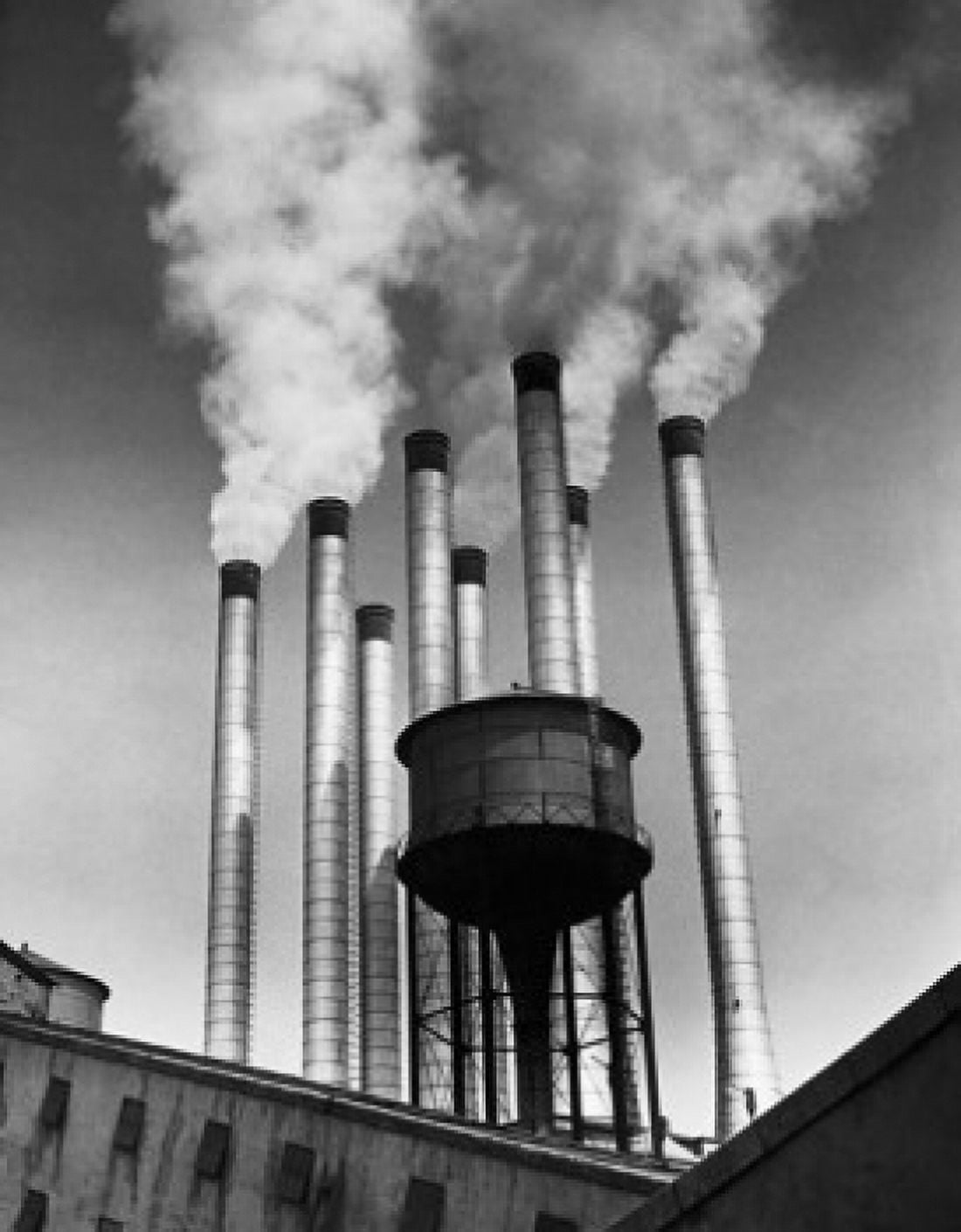 Smoke emitting from smoke stacks River Rouge Plant Ford Motor Company Dearborn Michigan USA Canvas Art - (18 x 24)