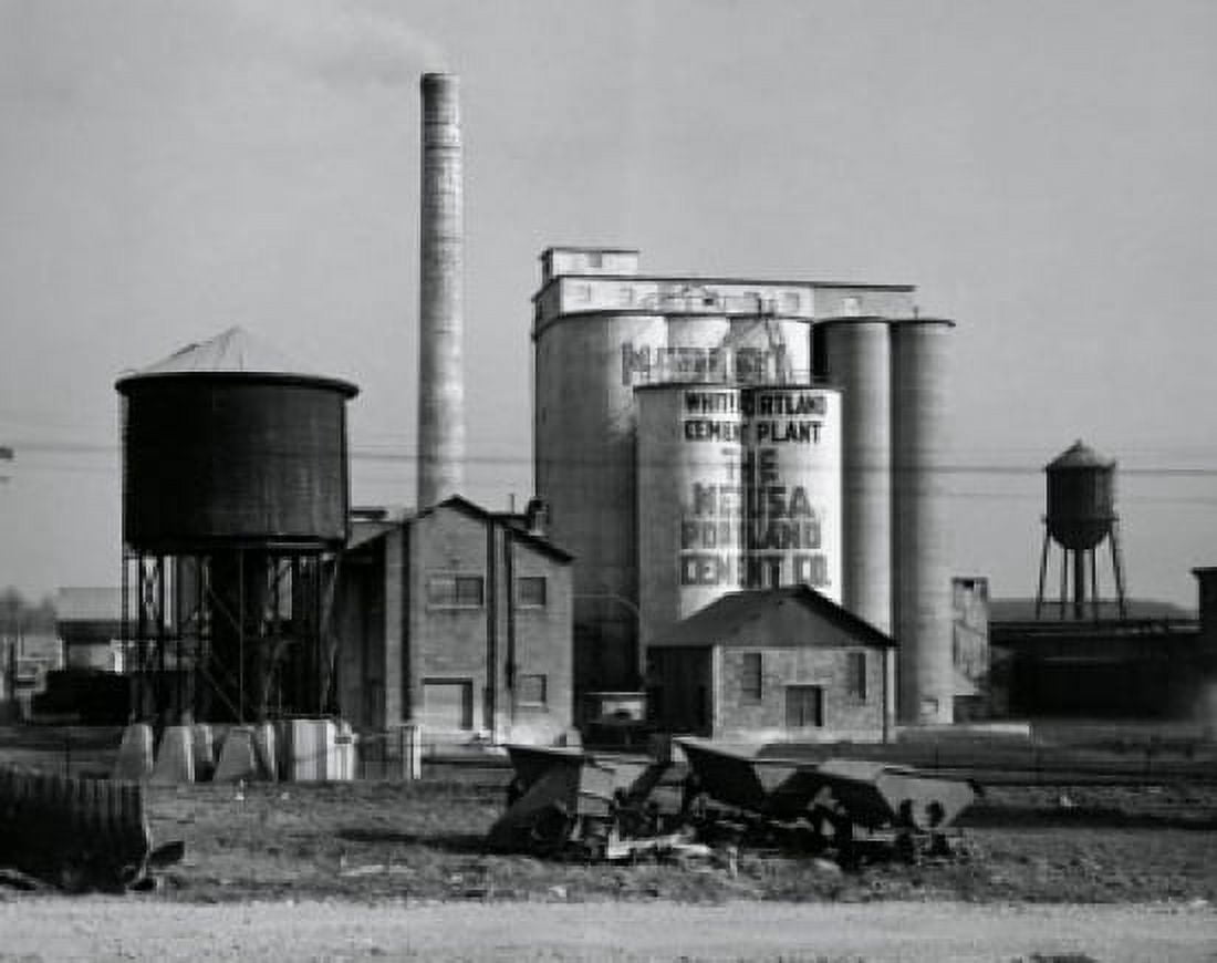 Smoke emitting from the smoke stack of a factory Canvas Art - (24 x 36)