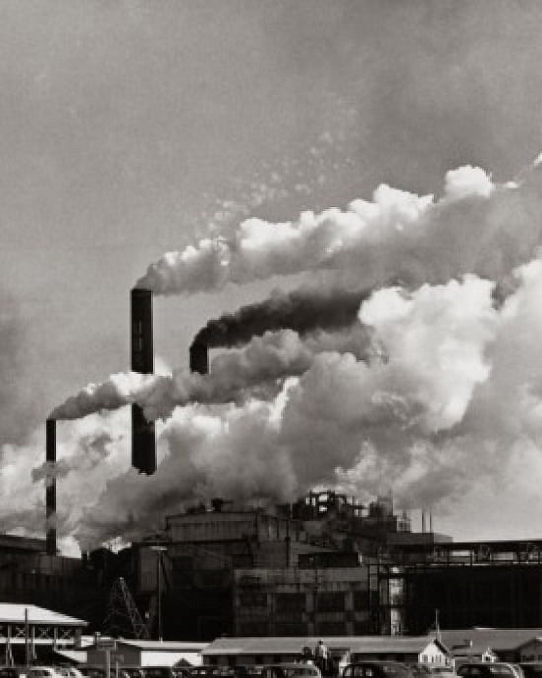 Smoke emitting from the smoke stacks of a paper mill Union Camp Corporation Savannah Georgia USA Canvas Art -  (24 x 36)