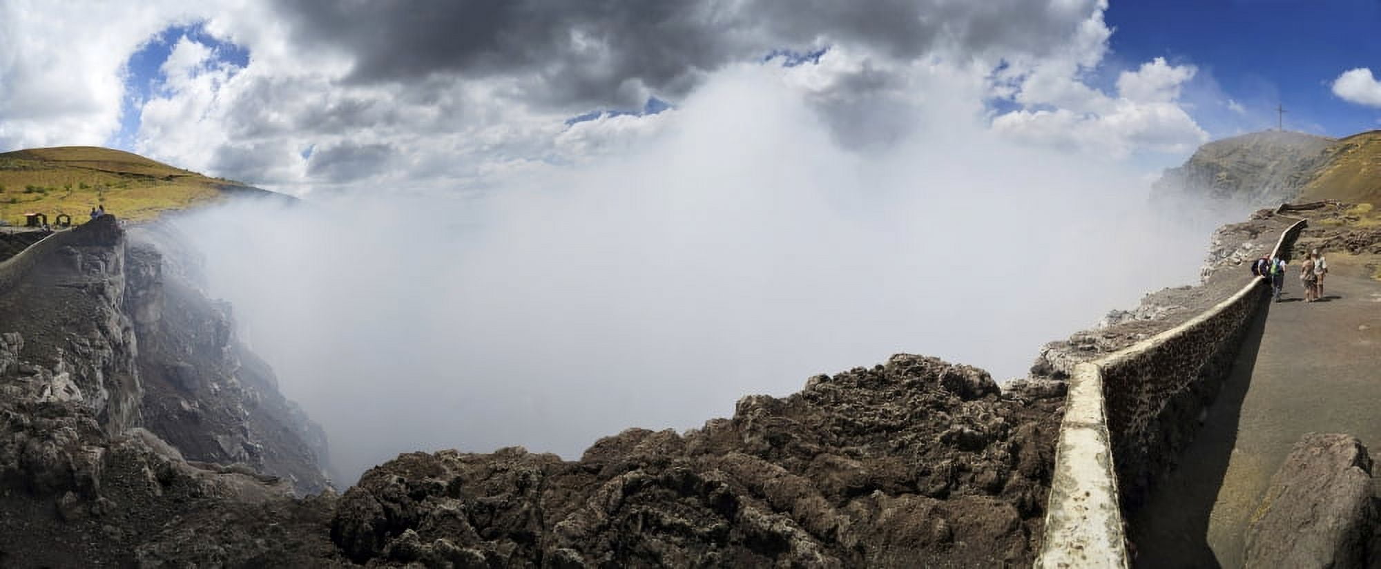 Smoke erupting form the Masaya Volcano Masaya Nicaragua Canvas Art - Panoramic Images (27 x 9)