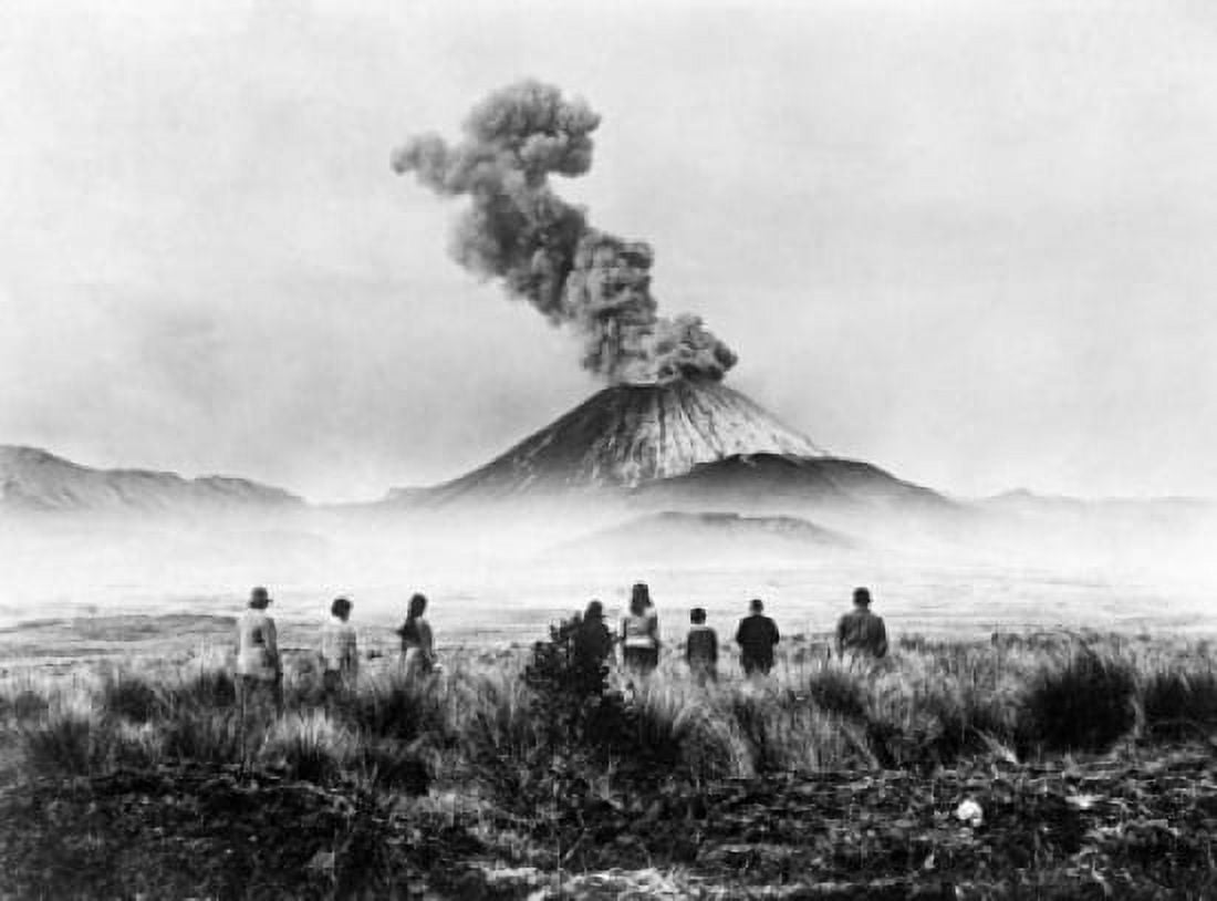 Smoke erupting from a volcano Mount Ngauruhoe Tongariro National Park New Zealand Canvas Art - (18 x 24)