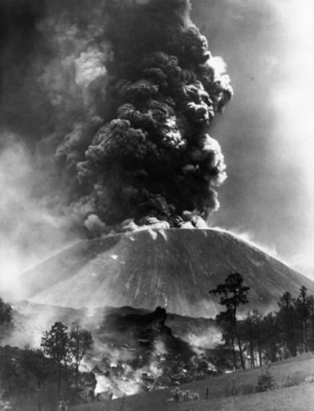 Smoke erupting from a volcano Paricutin Michoacan Mexico Canvas Art - (24 x 36)