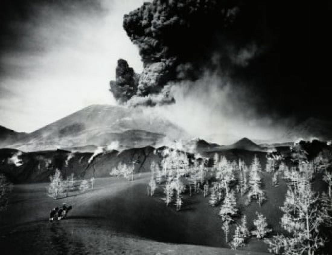 Smoke erupting from a volcano Paricutin Michoacan State Mexico Canvas Art - (18 x 24)