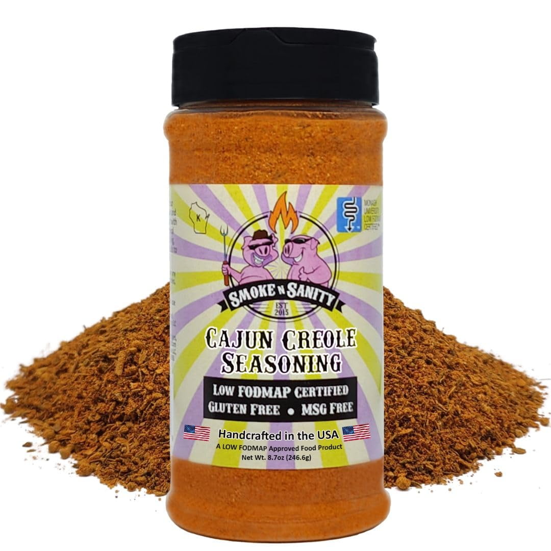 Smoke n Sanity Cajun STF9 Creole Certified Low FODMAP Seasonings