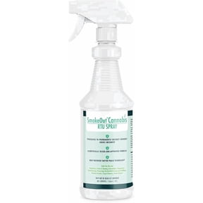 SmokeOut Commercial Strength Odor Eliminator Spray for Smoke and Tough Odors Fast-Acting, Powerful, Non-Toxic Indoor Use Liquid Spray 32 oz