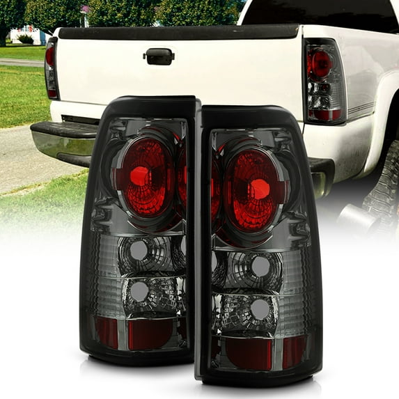 Smoked 1999-2002 Silverado 99-06 GMC Sierra Tail Lights Brake Lamps Left+Right