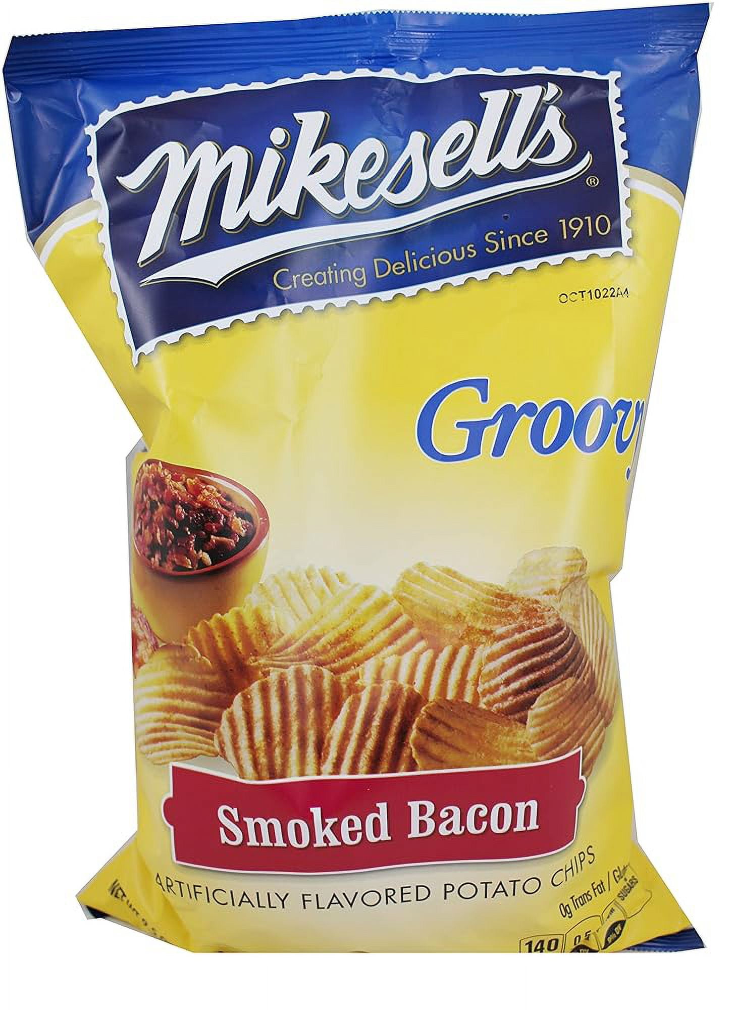 Smoked Bacon Potato Chips 9.5 Ounce Bag