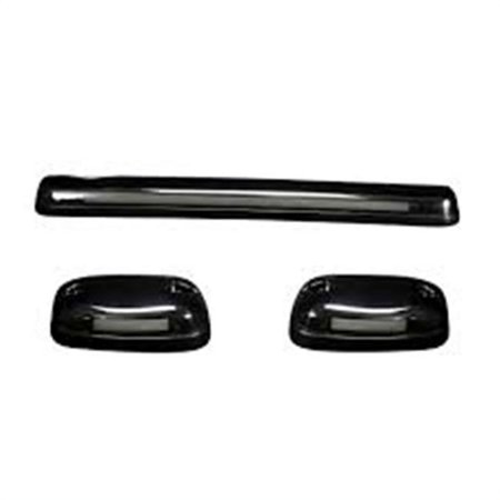 Smoked Cab Roof Light Lens with White High-power OLED Bar-style LED for 2007-2013 Silverado Sierra 2500-3500