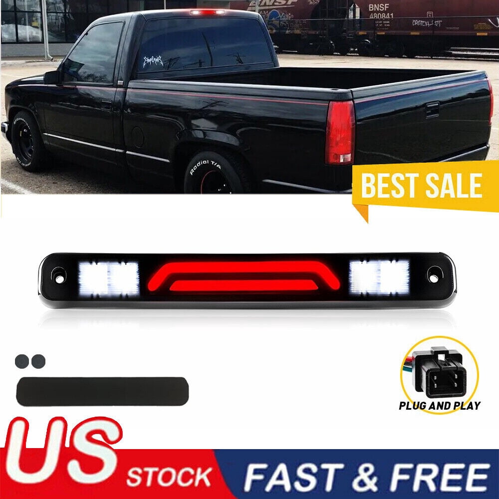 Feu De Stop LED Troisième Point Lumineux Compatible Chevrolet Silverado/Sierra 1988-1998 - Lentille Fumée - Neuf