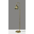 thumbnail image 1 of Smoked Glass Floor Lamp - Brass, 1 of 5