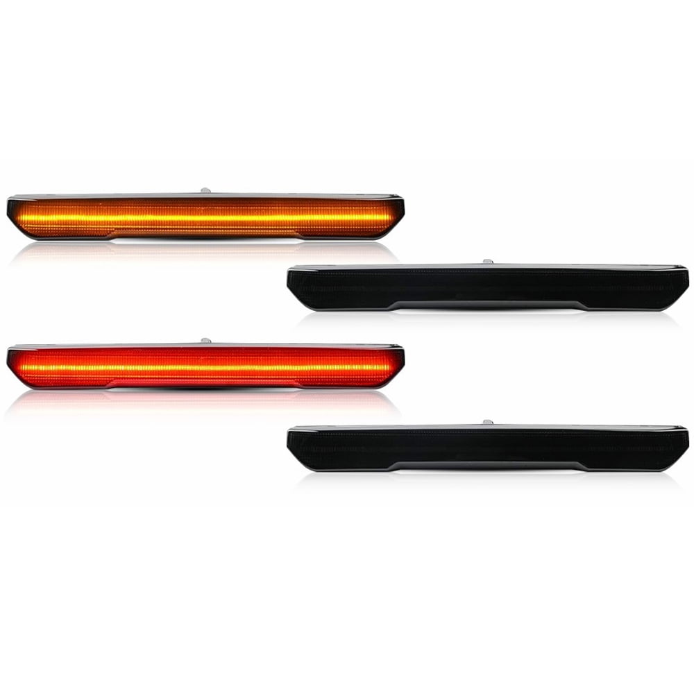 Smoked LED Bumper Side Marker Light For 20202023 GMC Sierra 2500HD