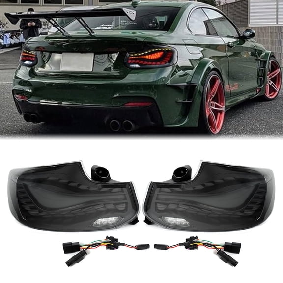 Smoked LED Sequential GTS Tail Light For BMW 2 Series F22 F23 M2 F87 2014-2021