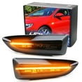 thumbnail image 1 of Smoked Lens Dynamic Sequential Blink/Flow Amber Full LED Front Side Marker Light Kit For 2018-2020 Buick Regal, Replace OEM Fender Sidemarker Lamps, 1 of 9