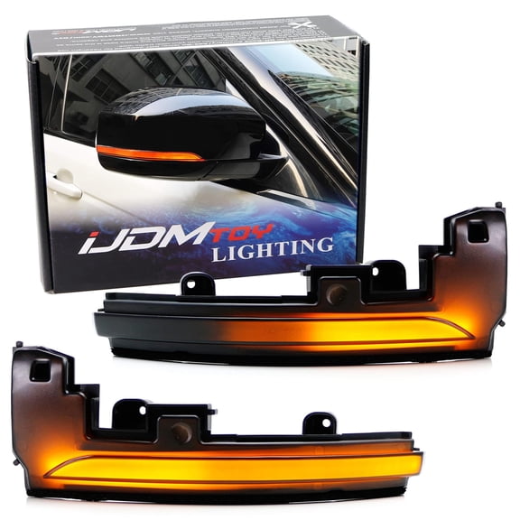 Smoked Lens Dynamic Sequential Blink/Flow Full LED Side Mirror Turn Signal Light Assembly Kit For 2013-2018 Range Rover and 2014-2018 Range Rover Sports