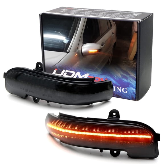 Smoked Lens Dynamic Sequential Blink/Flow Full LED Side Mirror Turn Signal Light Assembly Kit For Mercedes Benz 2001-2007 W203 C-Class Sedan or C230 Kompressor SportCoup??