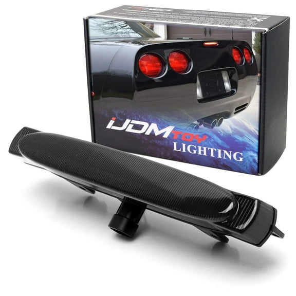 Smoked Lens F1 Style Strobe Featured LED Trunk Lid High Mount Third Brake Light Assembly For 1997-2004 Chevy C5 Corvette