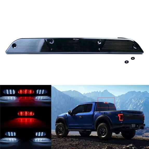 Smoked Lens Full LED Car High Mount Third 3rd Brake/Stop Light Assembly For 15-up F-150 17-up F-250 F-350 19-up Ranger