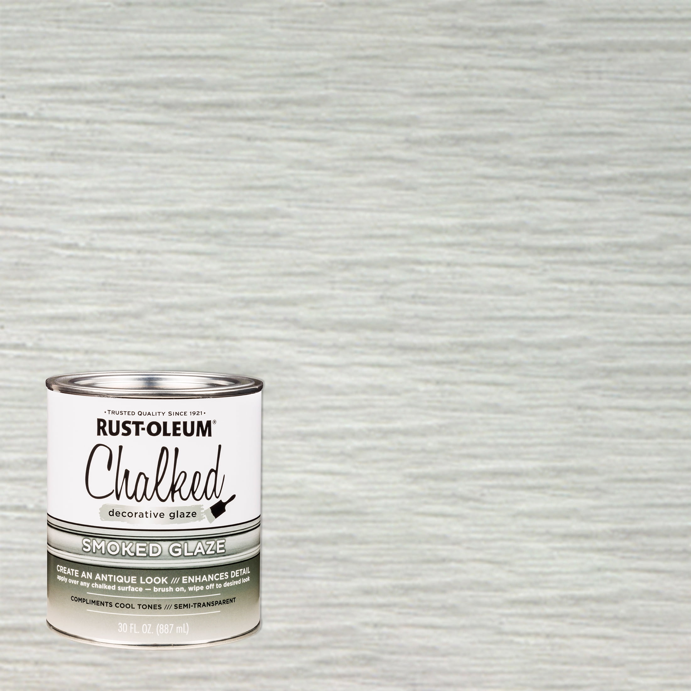 2 Pack, Smoked, Rust-Oleum Chalked Interior Decorative Glaze, 30 oz