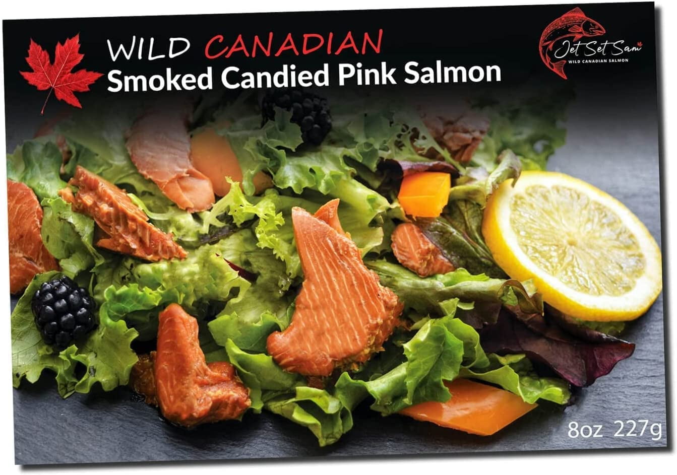 Smoked Salmon Wild Caught Canadian Pacific Candied Salmon Filet Gift Shelf Stable 8 oz Retort