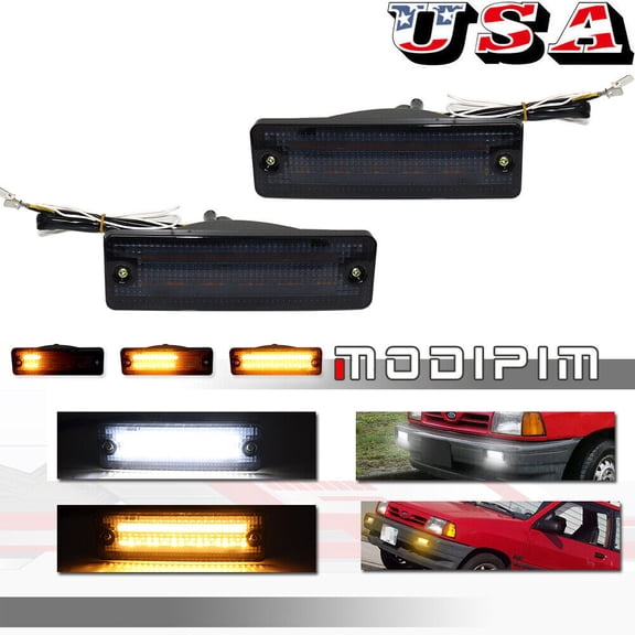 Smoke sequence switch LED DRL signal light suitable for Mazda 323 626 pickup truck-